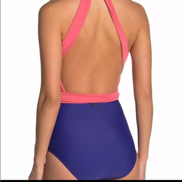 Nicole Miller Convertible One Piece Swim Suit - Picture 6 of 6